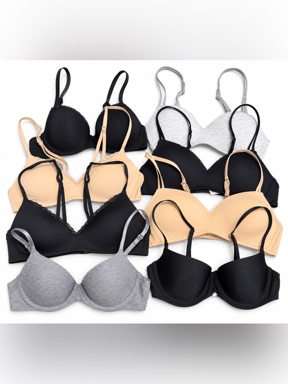 Aerie Bra Lot Size 34A Real Happy Sunnie Real Power Wireless Demi 8 Bras